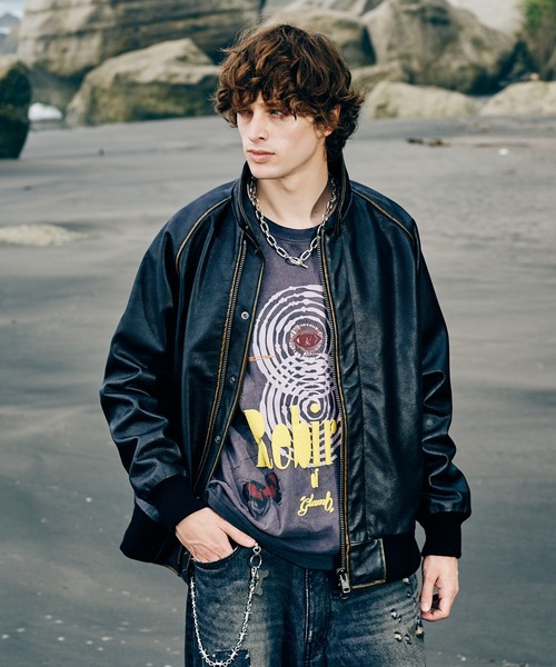 ジャケット・アウター glamb glamb（グラム） ブルゾン アウター Leather Bomber Jacket / レザー