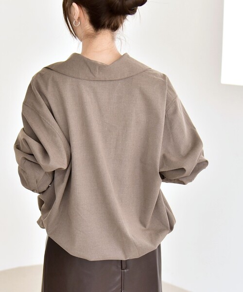 quaranciel ブラウス シャツ quaranciel:「洗濯機可能」ポケット