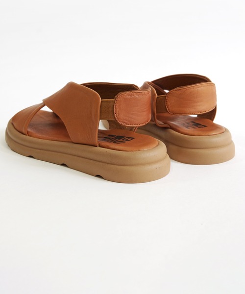 「BUENO」 フラットサンダル 38 シルバー レディース_画像8