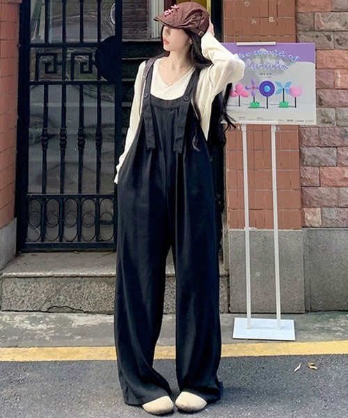 Sally Lunn サロペット オーバーオール ベルトボタンサロペット