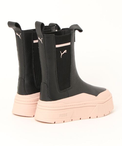 「PUMA」 ショートブーツ 24.5cm タン レディース_画像2