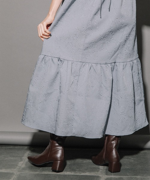 「miniyu」 キャミソールワンピース MEDIUM ブルー系その他 レディース_画像6