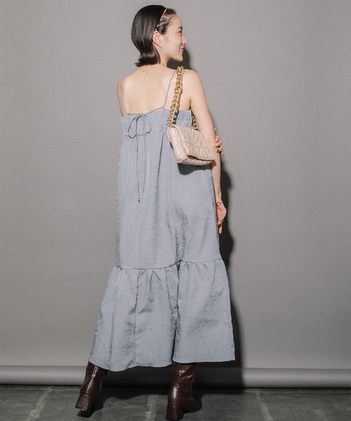 「miniyu」 キャミソールワンピース MEDIUM ブルー系その他 レディース_画像8