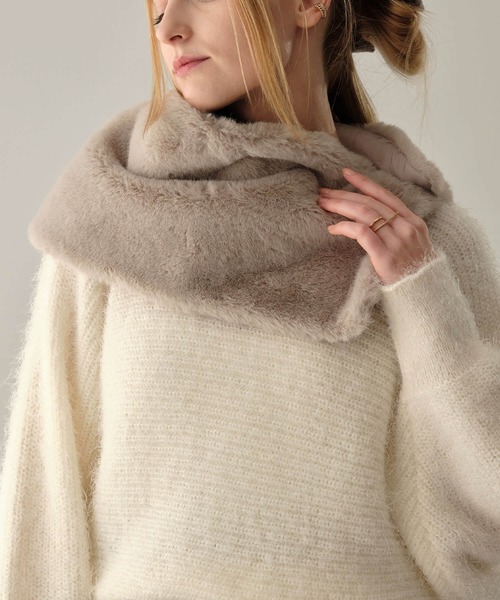 ZAKKA-BOX（ザッカボックス） ネックウォーマー スヌード ミンクライク