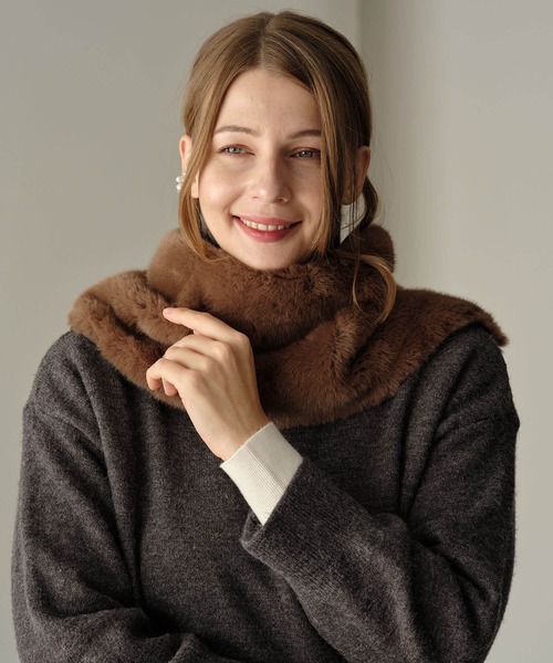 ZAKKA-BOX（ザッカボックス） ネックウォーマー スヌード ミンクライク