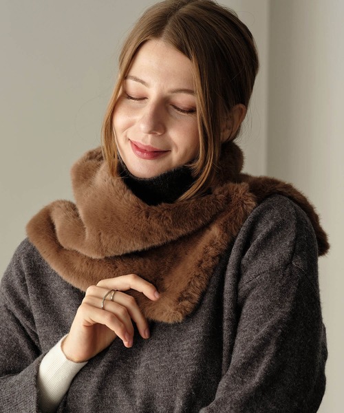 ZAKKA-BOX（ザッカボックス） ネックウォーマー スヌード ミンクライク