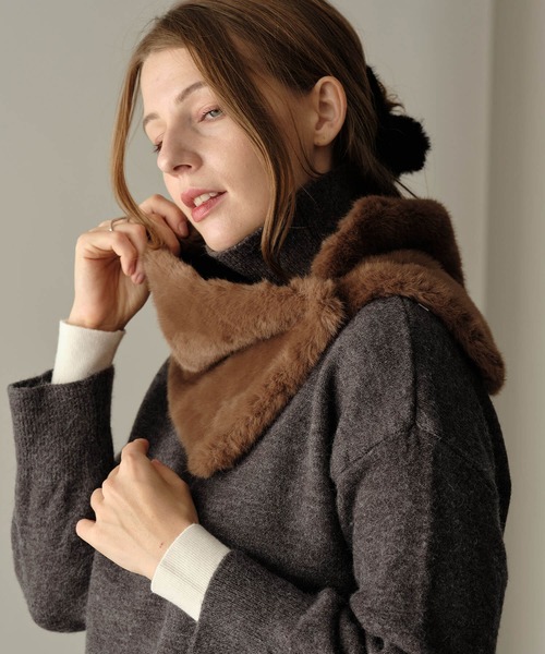 ZAKKA-BOX（ザッカボックス） ネックウォーマー スヌード ミンクライク