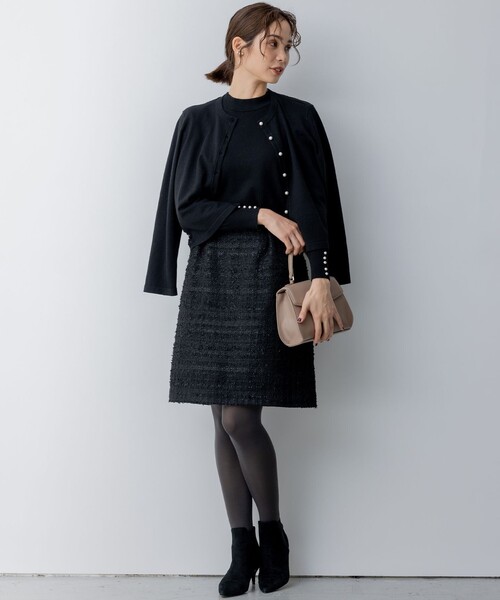 「組曲」 長袖ニット 7 ベージュ レディース_画像5