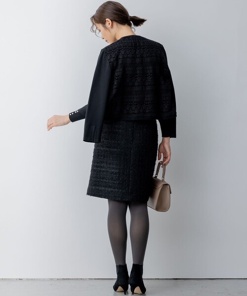 「組曲」 長袖ニット 7 ベージュ レディース_画像6