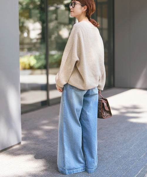 Spick and Span【ニュアンスコクーンシルエットニット・レッド】 Spick＆Span（スピック アンド スパン） ニット セーター 「新色有り