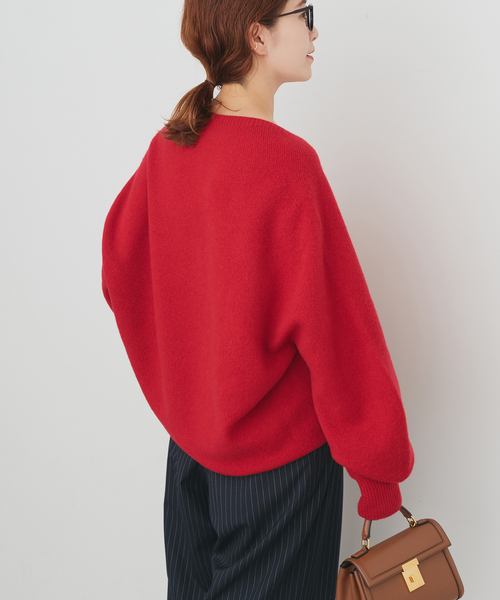 スピックアンドスパン 今季 コクーンシルエットニット 茶系 ウール wool Spick＆Span（スピック アンド スパン） ニット セーター 「新色有り