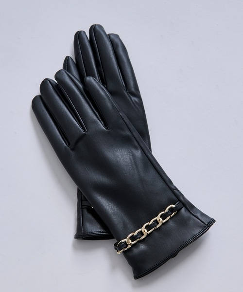 Ellno Loset（エルノロゼット） 手袋 チェーンデザイングローブ メンズ