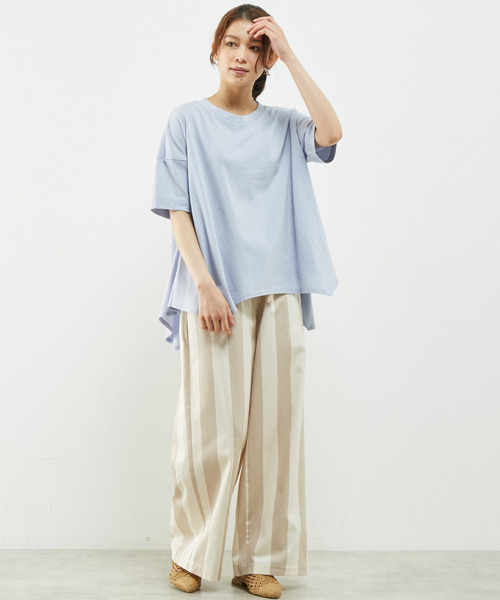 「Lourmarin」 半袖カットソー FREE ピンク レディース_画像6