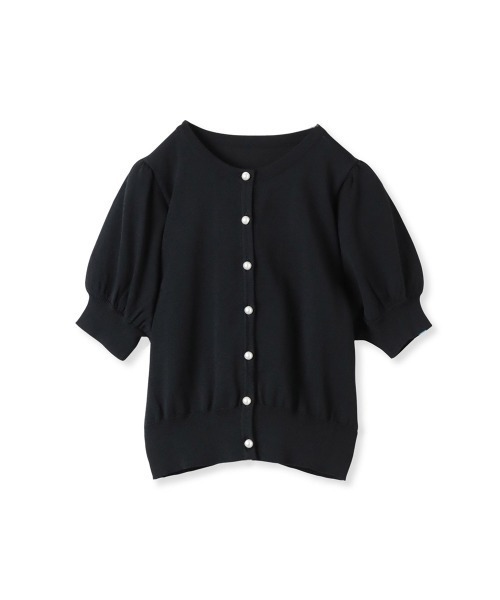 「QUEENS COURT」 半袖ニット M ブラック レディース_画像4