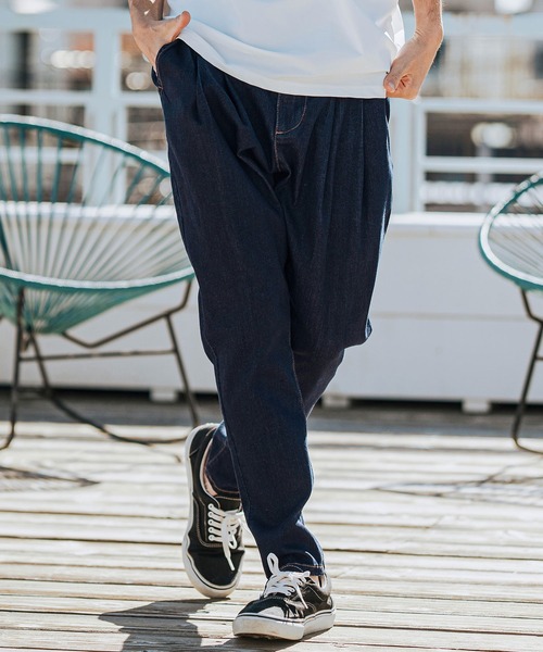 「CAMBIO」 デニムパンツ L ライトインディゴブルー メンズ_画像2