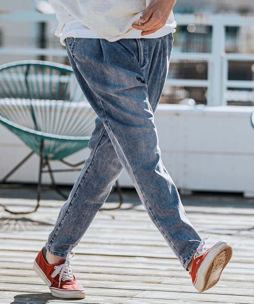 「CAMBIO」 デニムパンツ L ライトインディゴブルー メンズ_画像7