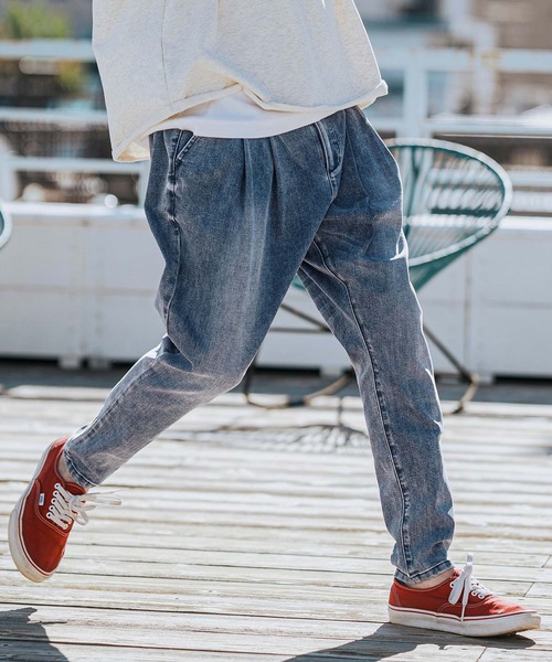 「CAMBIO」 デニムパンツ L ライトインディゴブルー メンズ_画像8