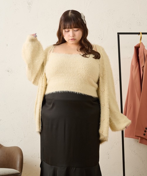 「Louiosy」 ニットカーディガン X-LARGE アイボリー レディース_画像2