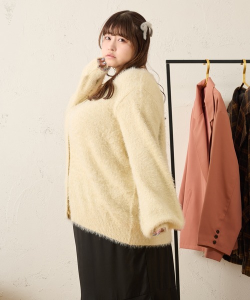 「Louiosy」 ニットカーディガン X-LARGE アイボリー レディース_画像5