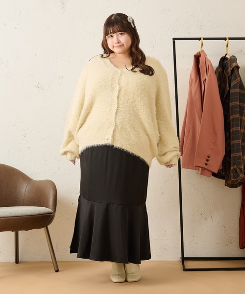 「Louiosy」 ニットカーディガン X-LARGE アイボリー レディース_画像8