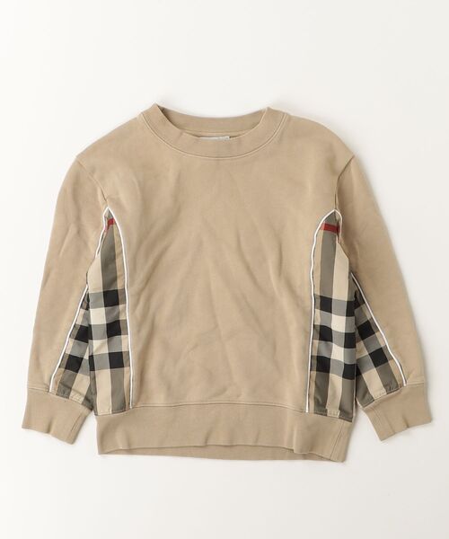 BURBERRY（バーバリー） 「KIDS」ボーダー柄スウェットカットソー