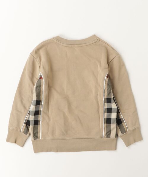 Burberry バーバリー　キッズ　ロゴ　スウェット　カーキ　130cm BURBERRY（バーバリー） 「KIDS」ボーダー柄スウェットカットソー