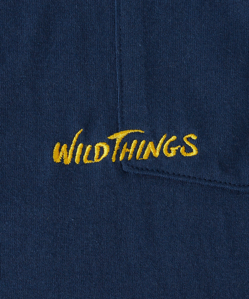 「WILD THINGS」 半袖Tシャツ LARGE ネイビー メンズ_画像5