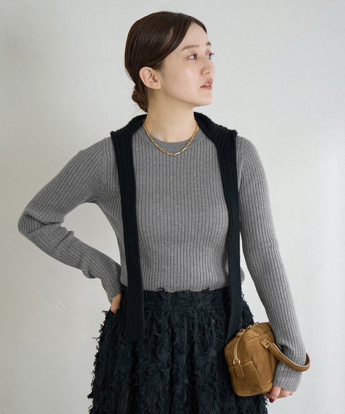 IENA（イエナ） ニット セーター EXメリノリブ クルーネックプル