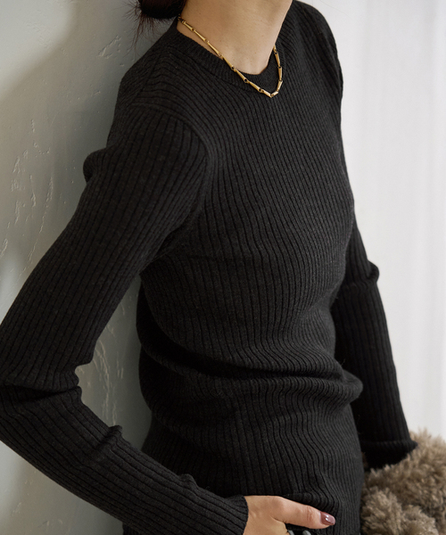 IENA（イエナ） ニット セーター EXメリノリブ クルーネックプル