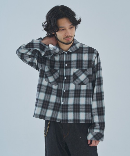 Noen（ノエン） シャツ オンブレチェックシャツ メンズ レディース