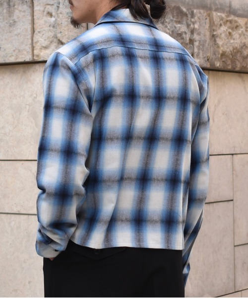 Noen（ノエン） シャツ オンブレチェックシャツ メンズ レディース