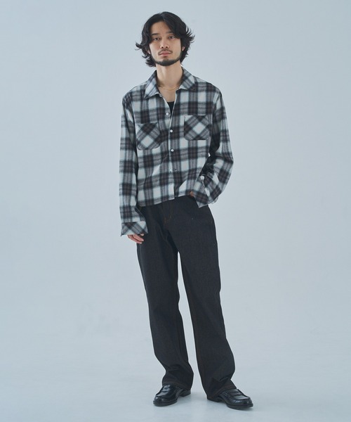 Noen（ノエン） シャツ オンブレチェックシャツ メンズ レディース