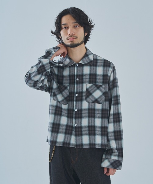 Noen（ノエン） シャツ オンブレチェックシャツ メンズ レディース