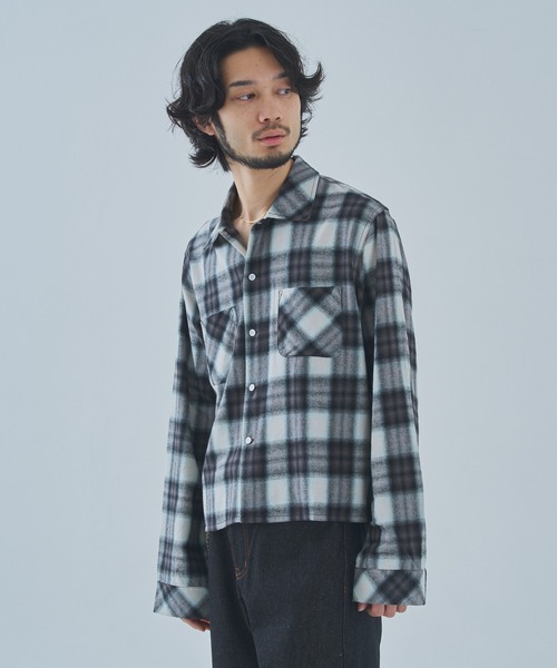 Noen(ノエン) シャツ オンブレチェックシャツ メンズ レディース Noen(ノエン) シャツ オンブレチェックシャツ メンズ レディース