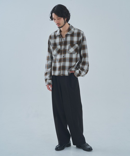 Noen（ノエン） シャツ オンブレチェックシャツ メンズ レディース