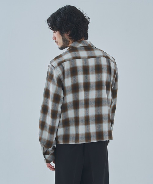 Noen（ノエン） シャツ オンブレチェックシャツ メンズ レディース