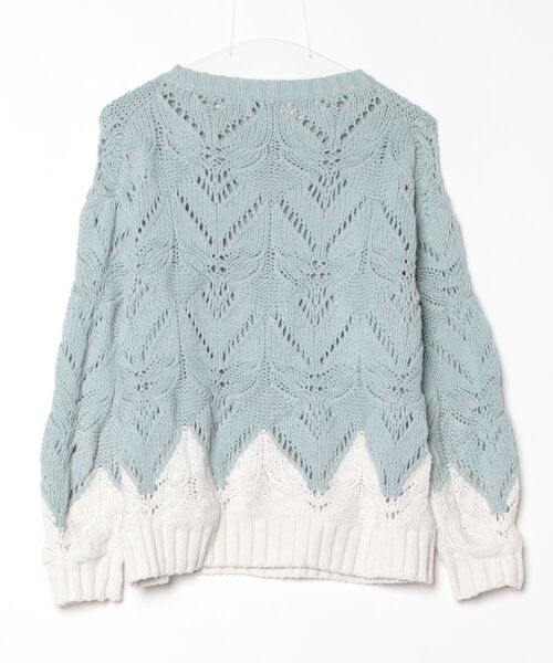 「Ebonyivory」 長袖ニット FREE ブルー レディース_画像2