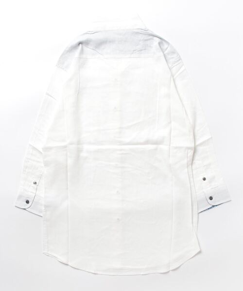 「m.f.editorial」 7分袖シャツ LARGE グリーン系その他 メンズ_画像2