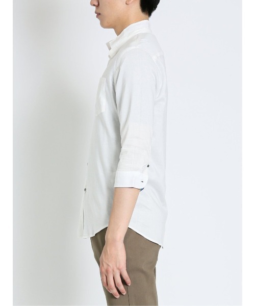 「m.f.editorial」 7分袖シャツ LARGE グリーン系その他 メンズ_画像5