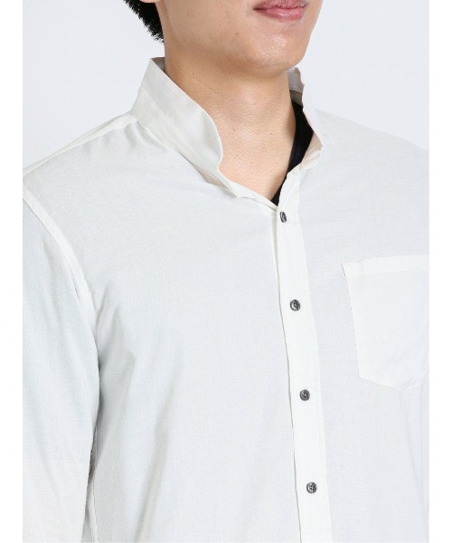 「m.f.editorial」 7分袖シャツ LARGE グリーン系その他 メンズ_画像7