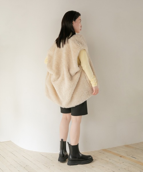 「LOWRYS FARM」 コート FREE ベージュ レディース_画像5