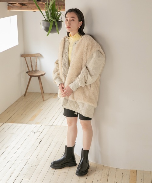 「LOWRYS FARM」 コート FREE ベージュ レディース_画像9