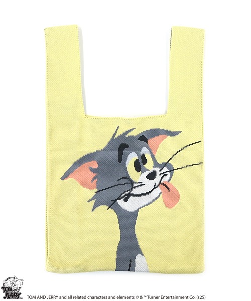ミッキ-様オーダー ロシアヤーン/マルシェバック ハンドバッグ 「公式」TOM and JERRY チアフルニットマルシェバッグ