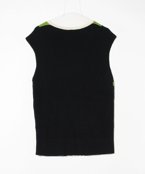 「UN3D.」 ニットベスト FREE ブラック レディース ロイヤルフラッシュ ROYAL FLASH UN3D./アンスリード/WAFFLE SHORT KNIT VEST/ワッフルショートニットベスト （ ブラック） - ファッション通販 MAGASEEK(マガシーク)