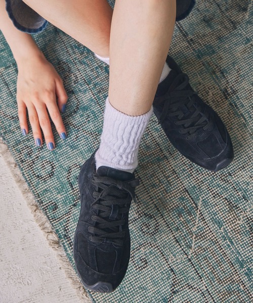 「MOHI」 ローカットスニーカー 23.5cm ブラック レディース_画像2