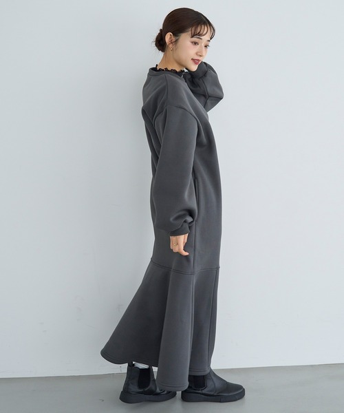 「mil」 長袖ワンピース S モカ レディース_画像5