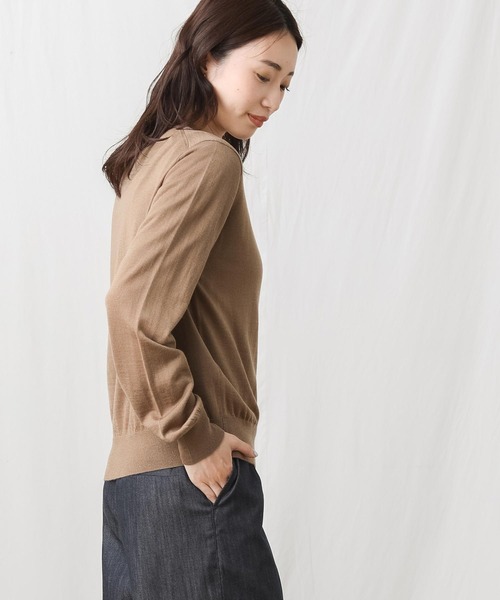 「Gready Brilliant」 「Favori」ニットアンサンブル 38 ブラック×ホワイト レディース_画像2