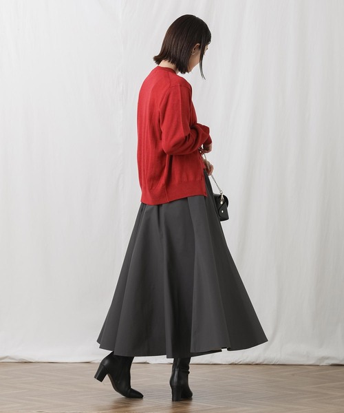 「Gready Brilliant」 「Favori」ニットアンサンブル 38 ブラック×ホワイト レディース_画像4