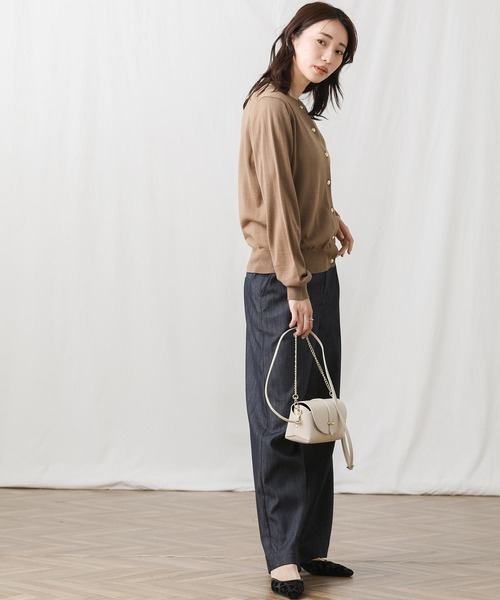 「Gready Brilliant」 「Favori」ニットアンサンブル 38 ブラック×ホワイト レディース_画像5