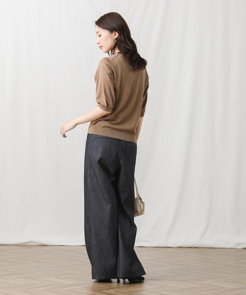 「Gready Brilliant」 「Favori」ニットアンサンブル 38 ブラック×ホワイト レディース_画像8